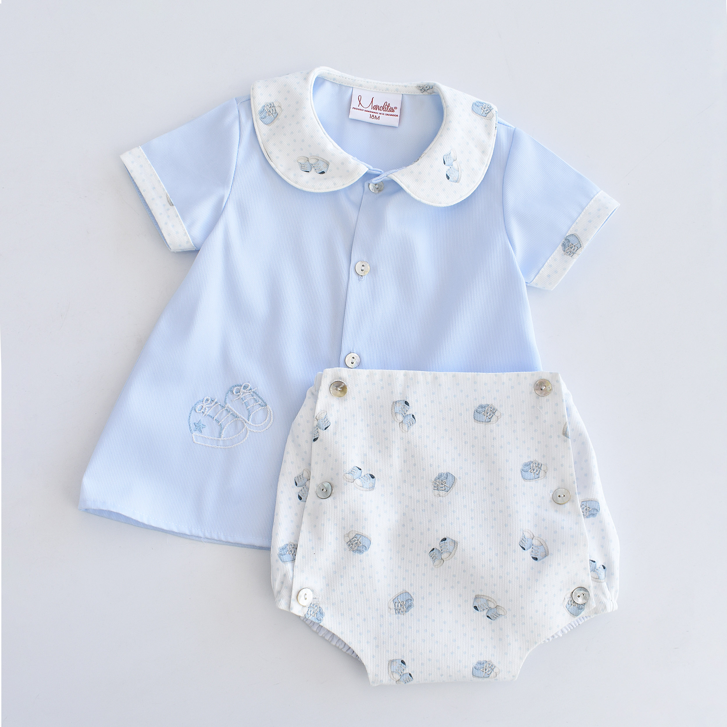 Little Steps Boy Bloomer Set
