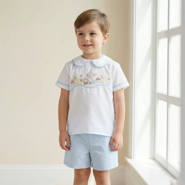 Somewhere In Easter Bloom Shorts Set